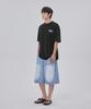 GLW Bermuda Workwear Carpenter Denim Pants Shorts Napoli Vintage Light Indigo