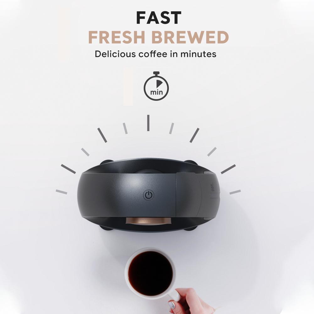 Полуавтоматическая кофеварка для дома, 240 мл, 85 градусов, постоянная температура, 1400 Вт, бесшумная, портативная