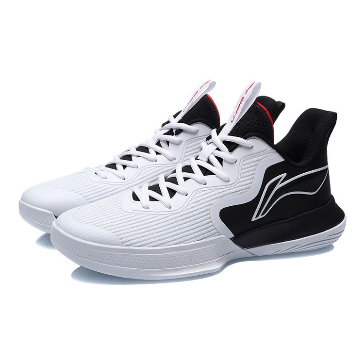 Li Ning Flash Energy 1 Basketball Shoes Men Sneakers White Black ABCR007-3