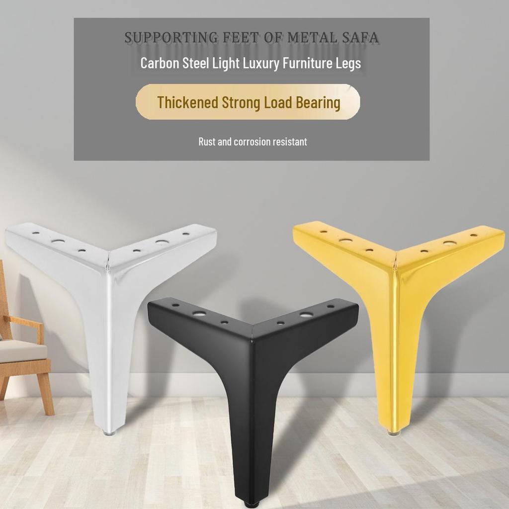 Metal Furniture Legs: Tripod TV Cabinet, Coffee Table, Sofa Support, Light Luxury Design