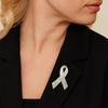 Awareness Black Ribbon Pin Rhinestone Crystal Funerals Memorial Pin  Funeral