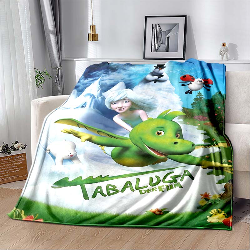 Tabaluga Der Film Print Flannel Throw Blanket Soft Warm Bed Cover For Kids Bedroom Sofa Home Decor Gift