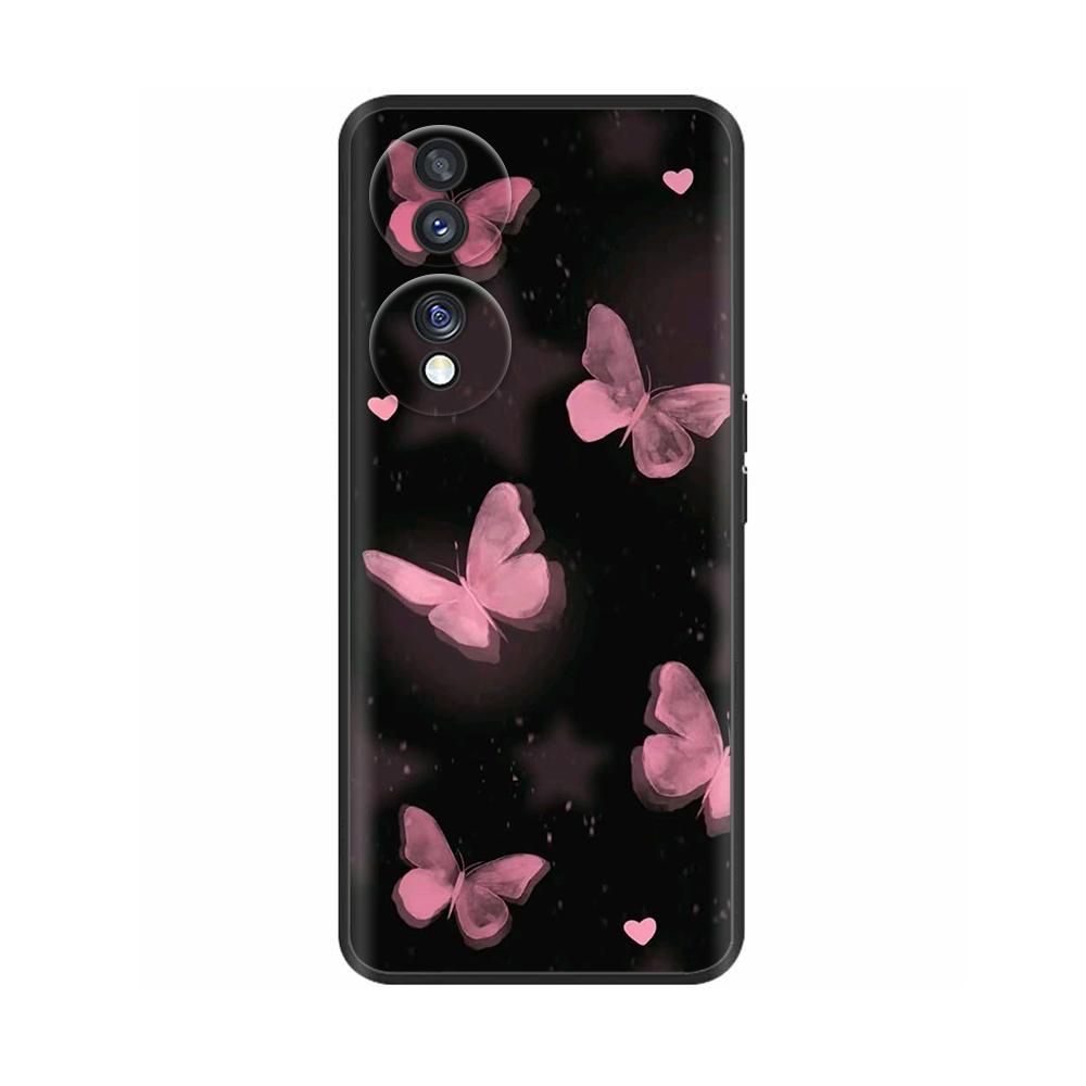 Чехол для Honor 70 5G Силиконовая задняя крышка телефона Для Honor 70 Pro Чехлы для телефона Милый Цветок Coque Funda для Huawei Honor 70 Pro Plus