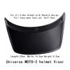 Open-Face Motorcycle Helmet Visor,3-Snap