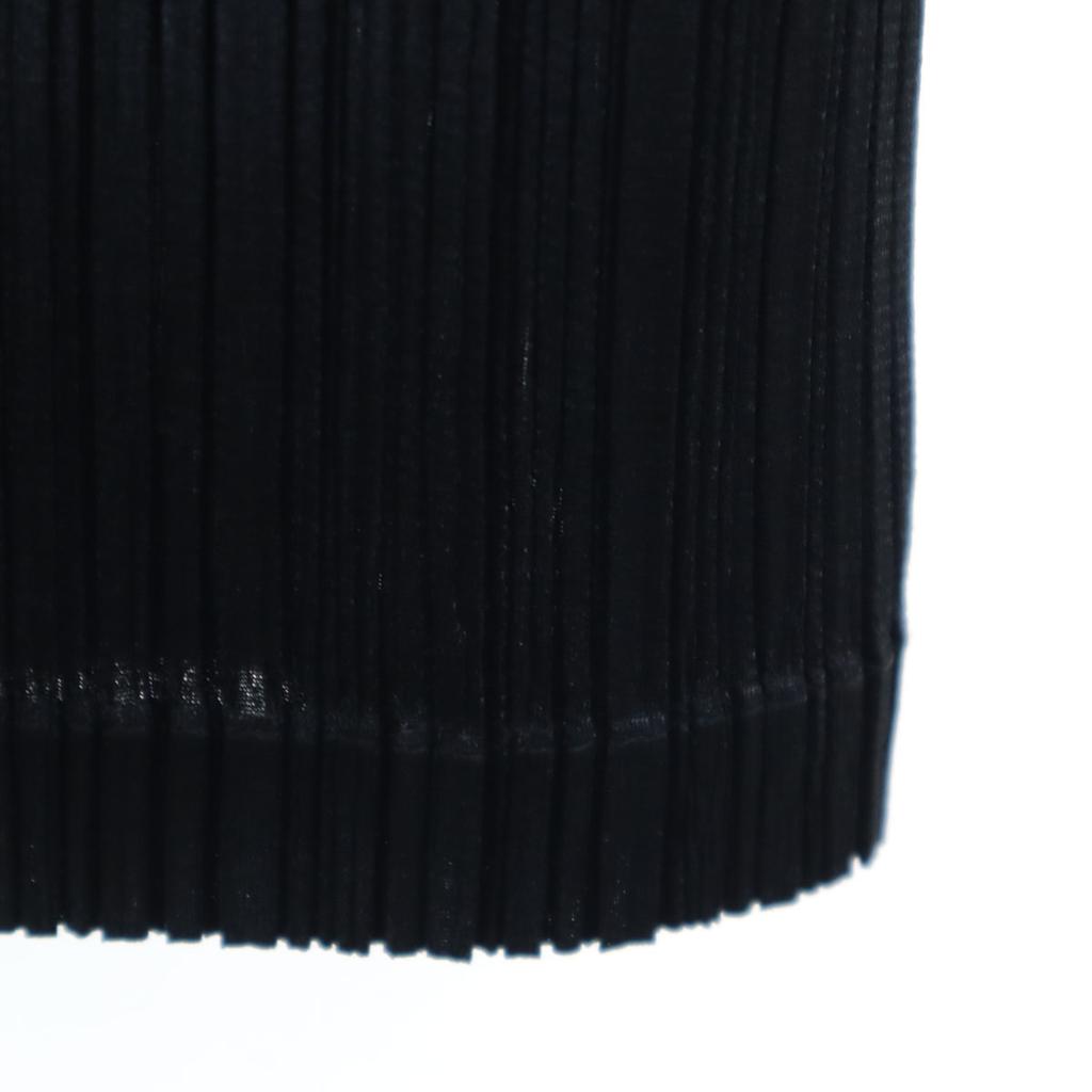 PLEATS PLEASE made in Japan No sleeve Pleated one piece 3 black ensemble Women Used