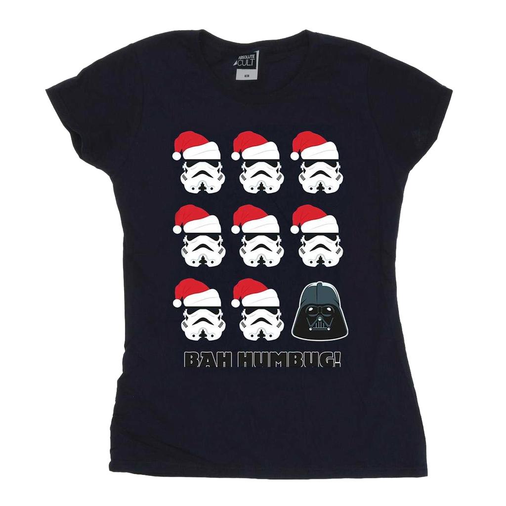 STAR WARS Женская хлопковая рождественская футболка "Humbug"