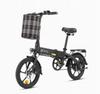 Electric Bike DYU A1F Pro 16" 250W Motor 7.5AH Foldable E-Bike Max Range 60Km Load 120Kg Black