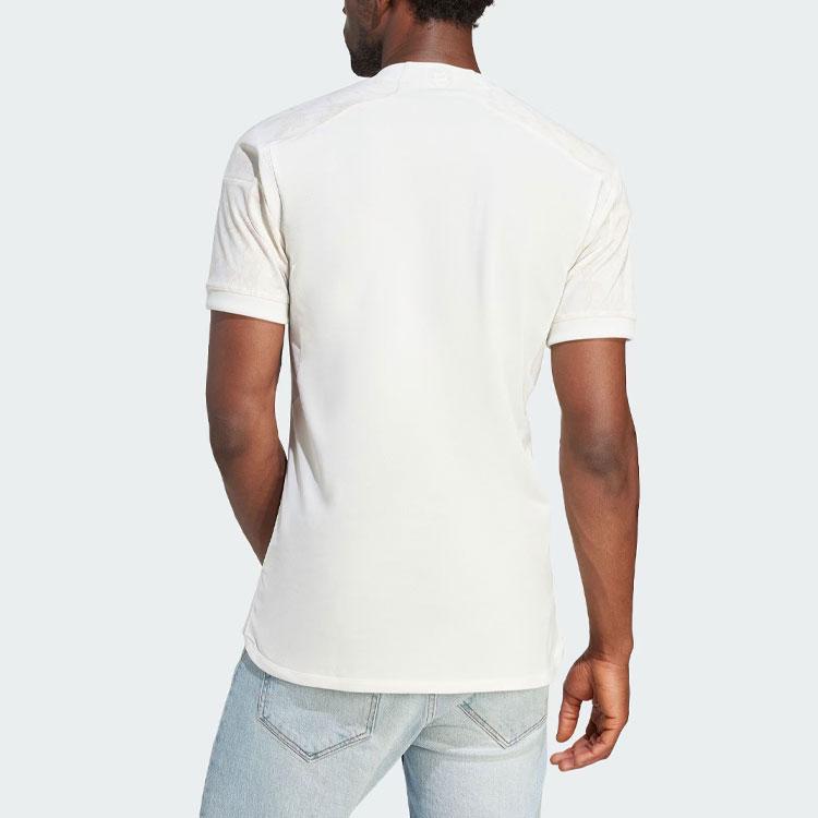 Adidas ФК Бавария 23/24 Третий трикотаж с цветочным принтом и круглым вырезом, с короткими рукавами, мужские топы Han-Jade-White HR3725