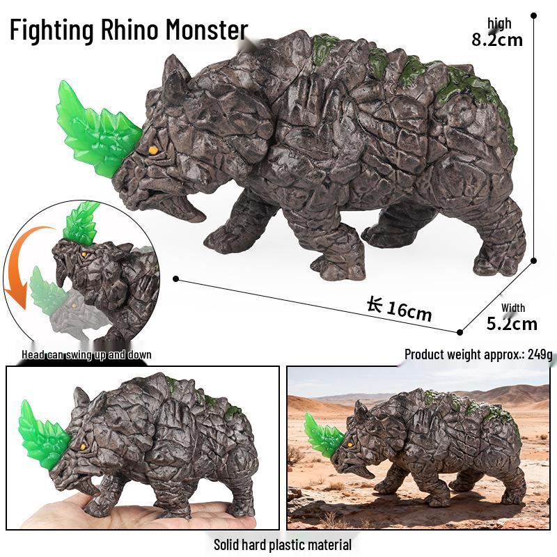 Dinosaur & Dragon Plastic Toy Set: Mythical Animal Figures for Kids
