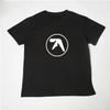 Мужской смешной подарок Мода Aphex Twin Короткий рукав Мужская черная футболка Мужская футболка с принтом Хлопковая футболка с коротким рукавом