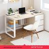 Simple Integrated Computer Desk with Cabinet for Bedroom or Apartment