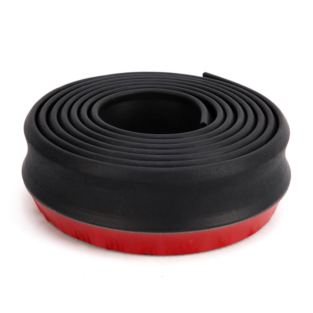 2,5 м наклейки на бампер автомобиля, резиновые наклейки на передний бампер автомобиля, защитные накладки на бампер автомобиля, внешние молдинги, полоса для губ на бампере 65 мм