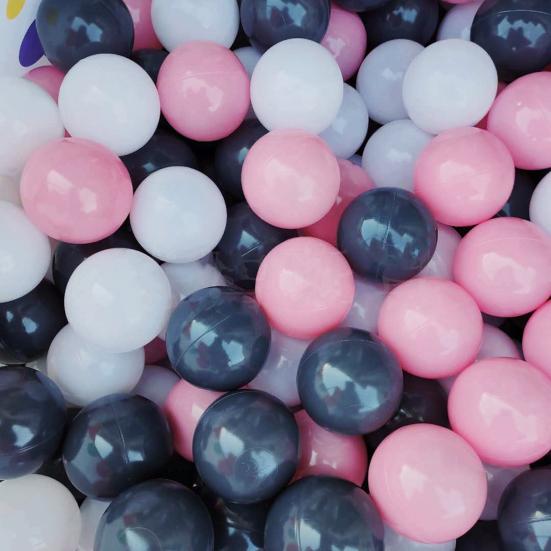 100 шт./компл., 3 цвета, питбол, черный, белый, розовый, утолщенный полиэтилен, устойчивый к раздавливанию, не содержит фталатов BPA, безопасный для использования в помещении и на открытом воздухе для детей