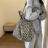 Leopard Casual Tote Zipper Women Handbags Soft Versatile New Fashion Commuting Simple High Capacity Shoulder Bags