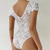 Сексуальное женское белье, кружевное боди с глубоким V-образным вырезом и боди