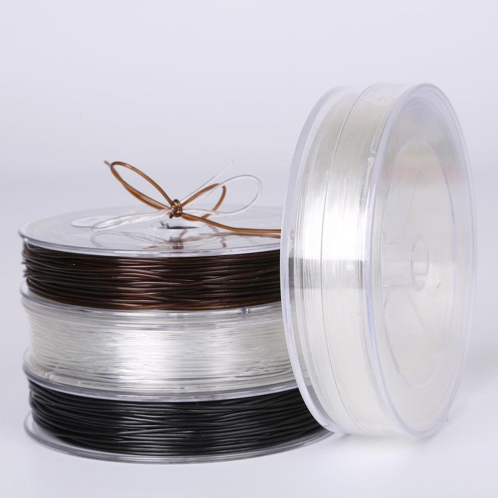 Эластичная леска Прозрачная хрустальная бисерная нить для изготовления браслетов и ожерелий своими руками