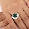 Green Onyx Gemstone 925 Sterling Silver Handmade Jewelry Ring For Birthday Gift RR-48-3