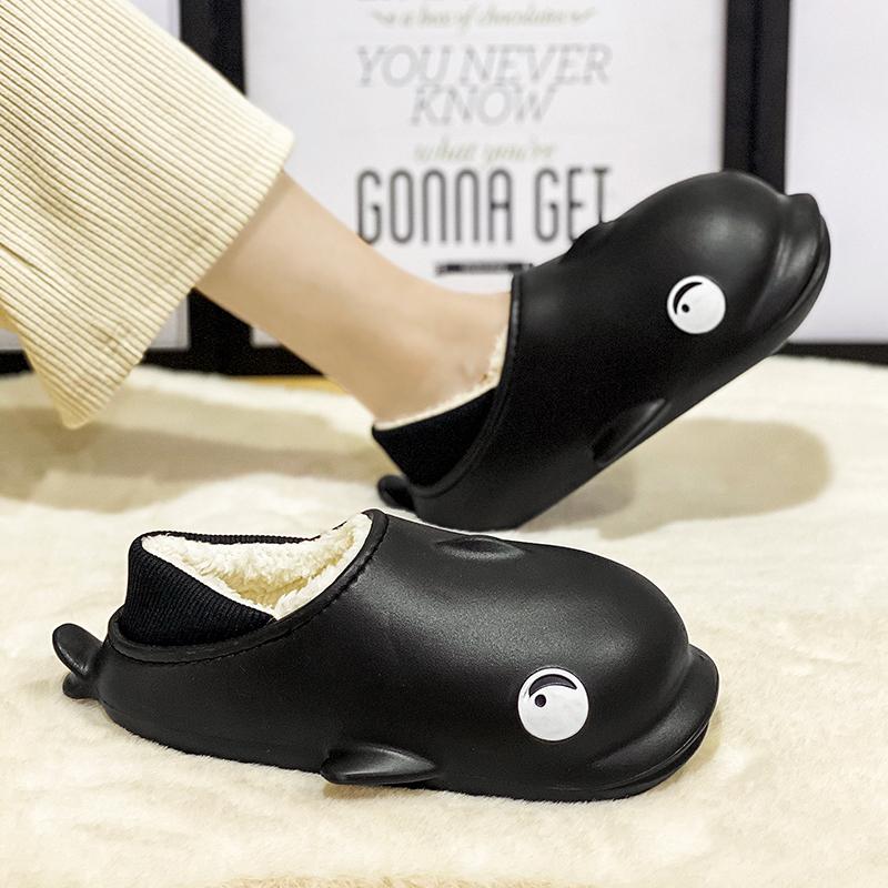 36-45 зимние пары больших размеров нескользящие и бархатные теплые хлопковые туфли ленивые повседневные туфли с хлопковыми тапочками