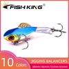 FISH KING Winter Ice Fishing Lure Balancer 3D Eyes Jig Bait Hard Lure Jigging Balancers Fishing Bait For Catching Perch and Pike