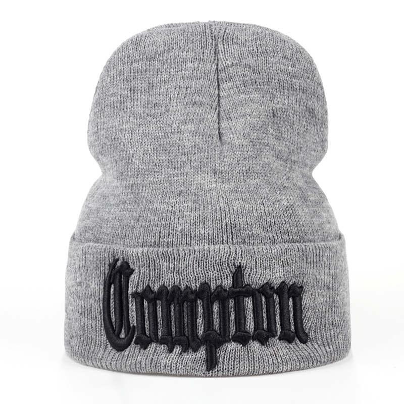 Winter Warm Beanies Knitted Hat Unisex Street Hip Hop Caps Embroidery Cotton Wool Cap Ski Hats Gorros