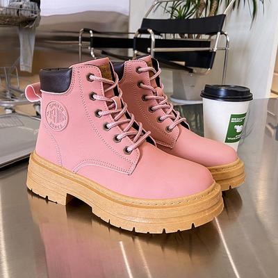 Рабочие ботинки с толстой подошвой, женские, новые, осенние, легкие, ботильоны Bumblebee Can't Kick