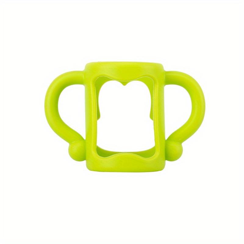 Baby Bottle Handles, Durable Food Grade Silicone Transitional Sippy Cup Handle Grip for Wide-Neck Baby Bottles