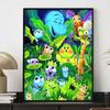 Diamond Mosaic Colorful Diamond Painting The Paradise of Insects Full Round Embroidery Cartoon Creative Hobbies Wall Decor