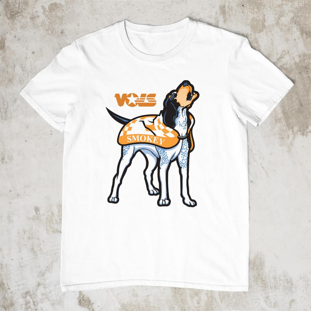Tennessee Volunteers Smokey T-shirt White Cotton Tee S to 5XL JJ4752 Unisex T-Shirt