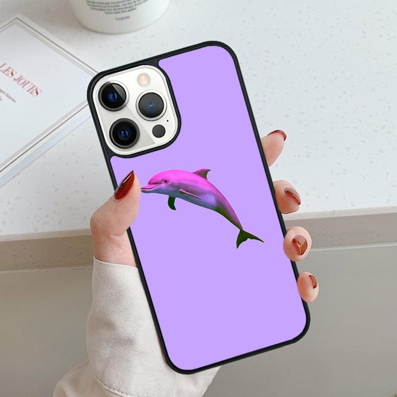 Чехол для телефона Vaporwave Dolphin для iPhone 17 Air 11 12 13 14 15 16 Pro Max Чехол-бампер для iPhone 17 Air Max Plus