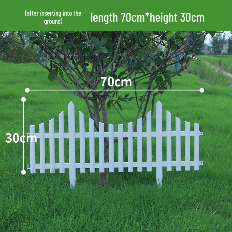 Пластиковый штакетник двойного назначения для сада, цветника, двора или школы