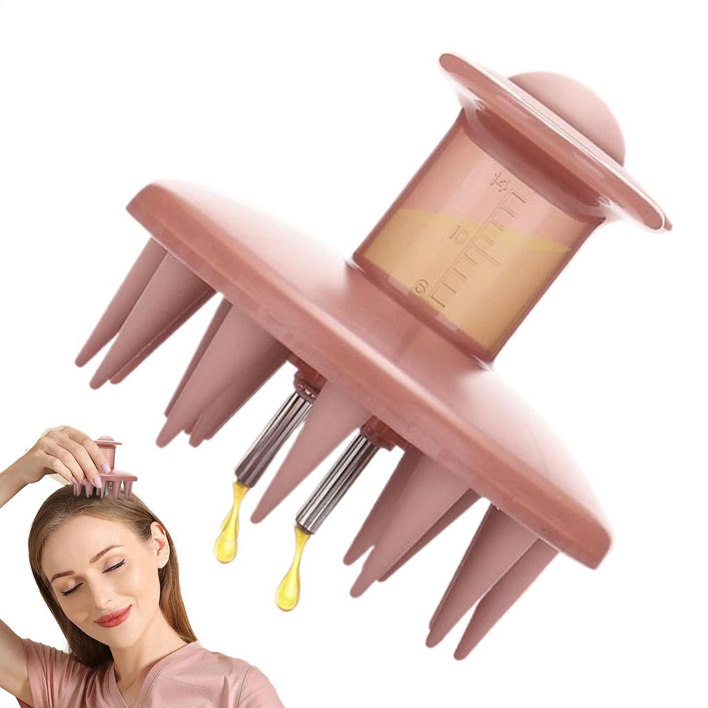 Аппликатор для масла для кожи головы Многофункциональный силиконовый аппликатор для кожи головы Массажная щетка для ухода за головой Уход за волосами Эссенциальное масло Жидкий направляющий гребень