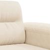 Armchair Beige 60 cm Microfiber Fabric