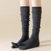 Soft Women's Long Socks Solid Color Two-Toed Sock Comfortable Split Toe Socks  Autumn