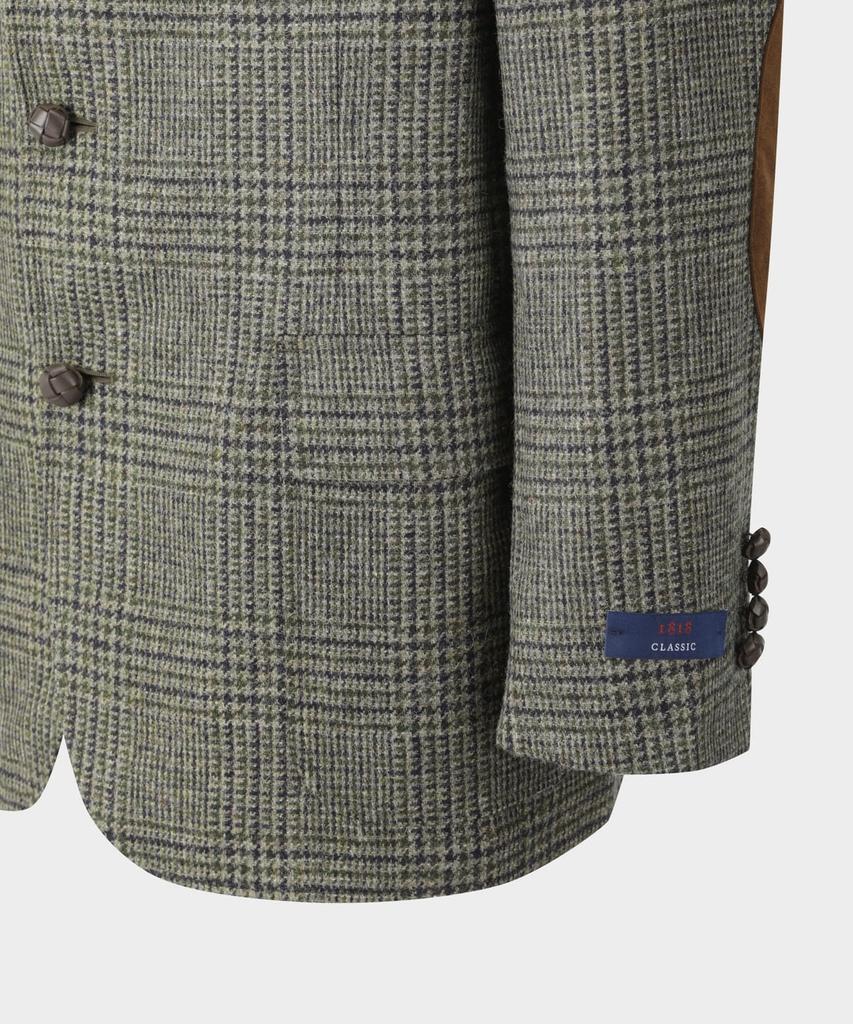 Brooks Brothers Abraham Moon Tweed Check Jacket (Olive) (Bbjsmmf403)