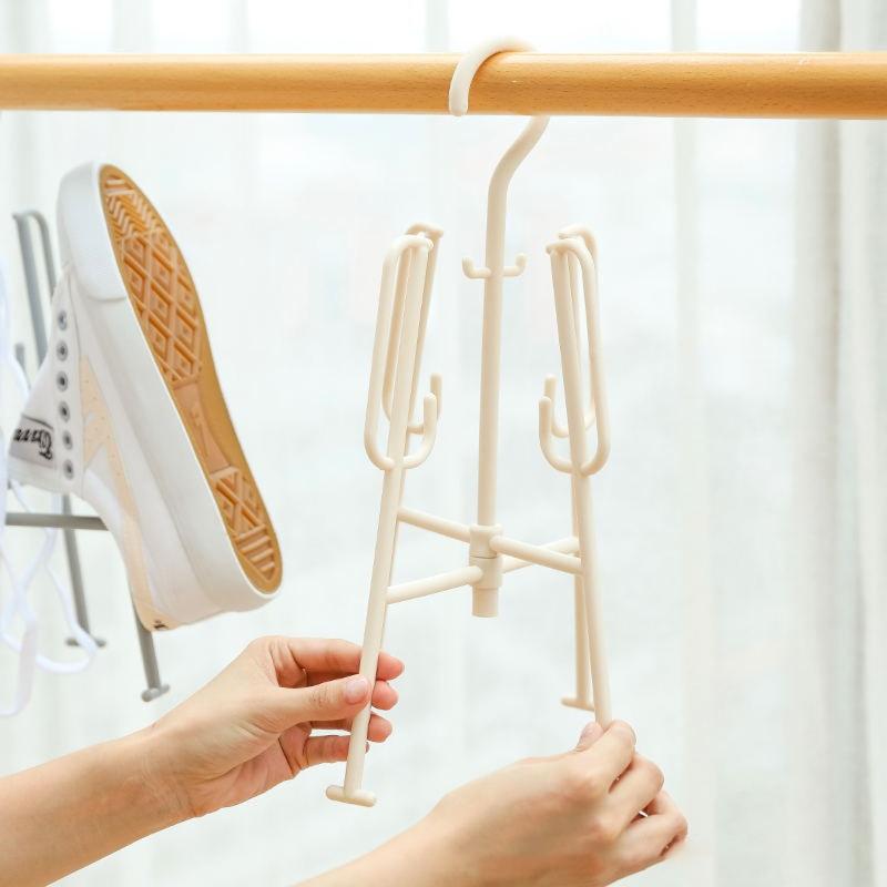 Подвесная стойка для обуви, многофункциональная складная ветрозащитная вешалка для сушки, держатель для дома, сада, двора, балкона, подвесные вешалки