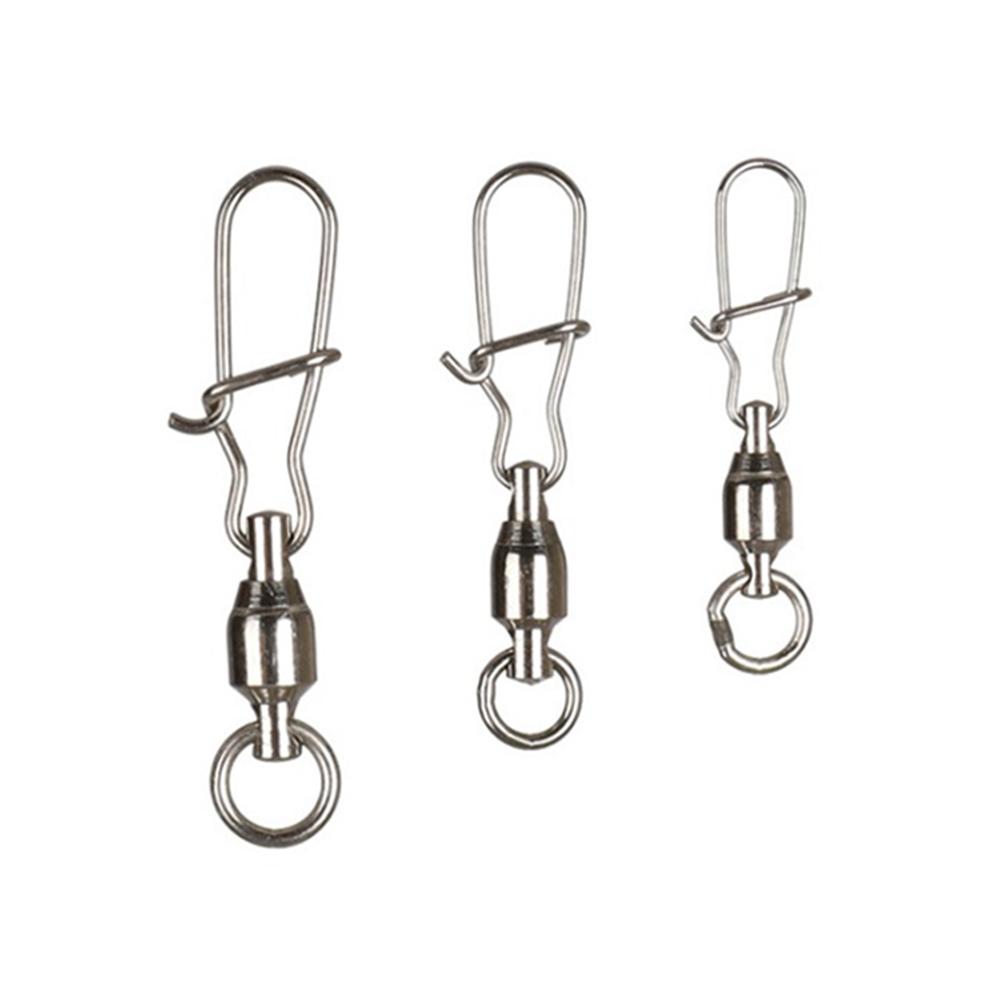 Rolling Swivel Link Lure Hook Fishing Swivels Fishing Line Connector Ball Bearing Interlock Snap