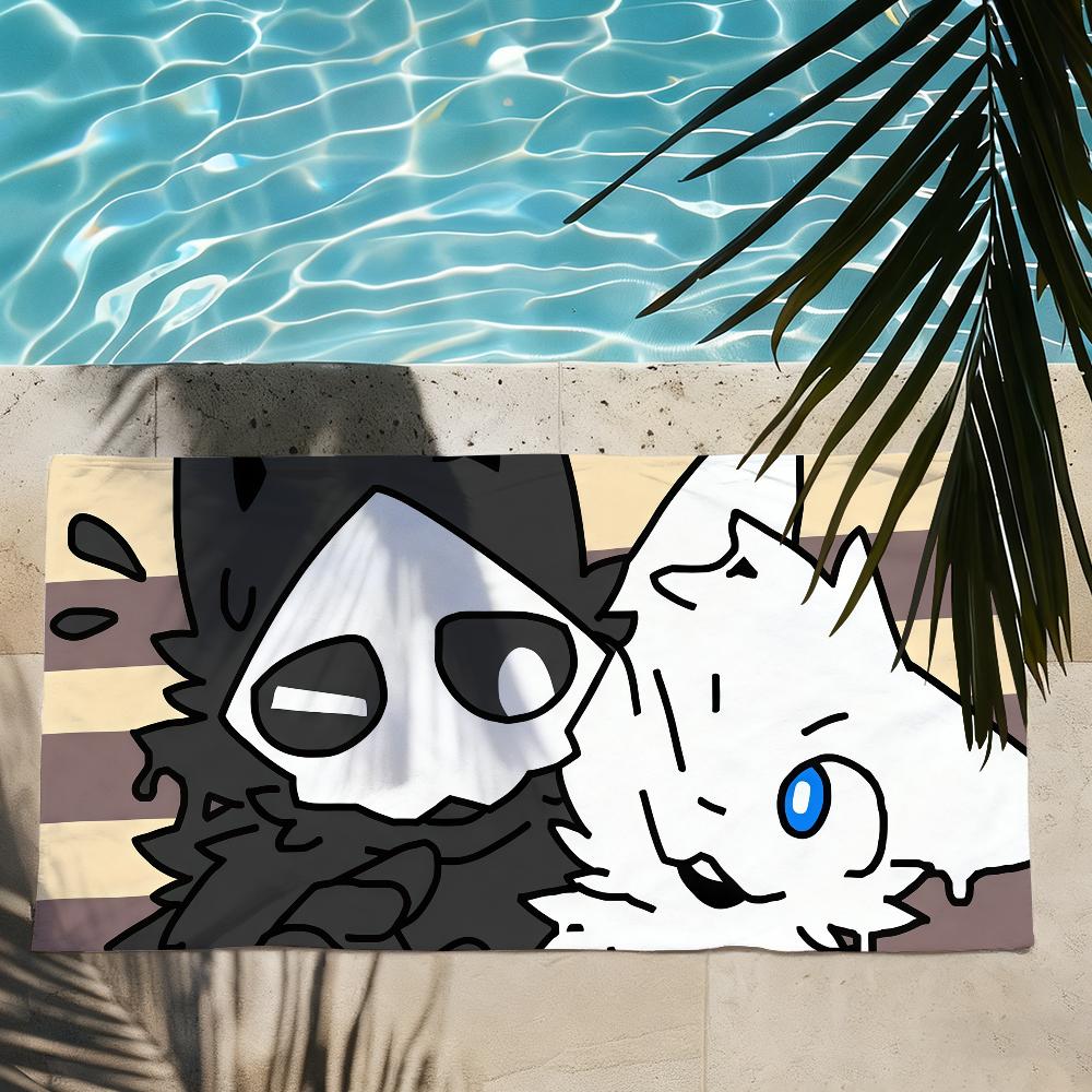 Changed Puro Game furry Shark cat Towel Quick Drying Beach Towels Are Suitable For Swimming Pools Camping Yoga And The Gym