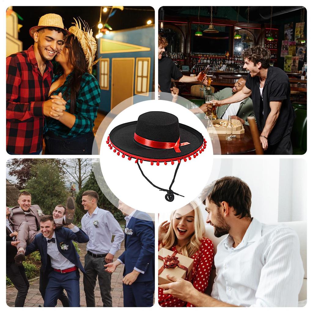 Мексиканское сомбреро Dress Up America Шляпа сомбреро для взрослых Широкополая Костюм для косплея Большой Наряд для фламенко Аксессуары для мужчин