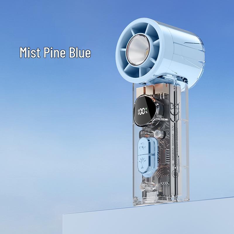 New High-Speed Turbo Mini USB Fan: Silent, Powerful, Long-Lasting, 100-Speed Handheld Cooler