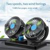 360 Degree Adjustable Car Cooling Fan Single/Dual Head Automotive Electric Fan Desktop Fan  Summer
