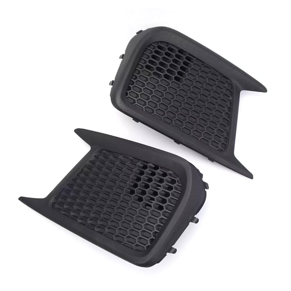1 Pair Front Left And Right Fog Light Grille Cover Bezel Trim Frames Compatible For WRX STI 2018-2021 Automobile Accessories