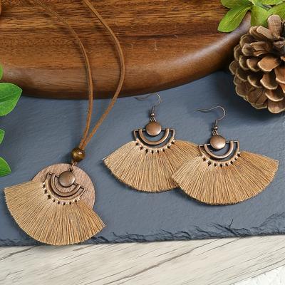 Ювелирные изделия в богемном стиле, круглая подвеска, длинное ожерелье и цепочка для свитера — минималистичные аксессуары для женщин