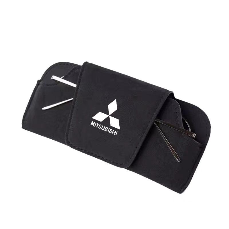pdsh9 Car Sun Visor Glasses Box Anti-scratch Protection Box for Mitsubishi Pajero Colt I200 Space Delica Triton Ralliart Ex Mirage