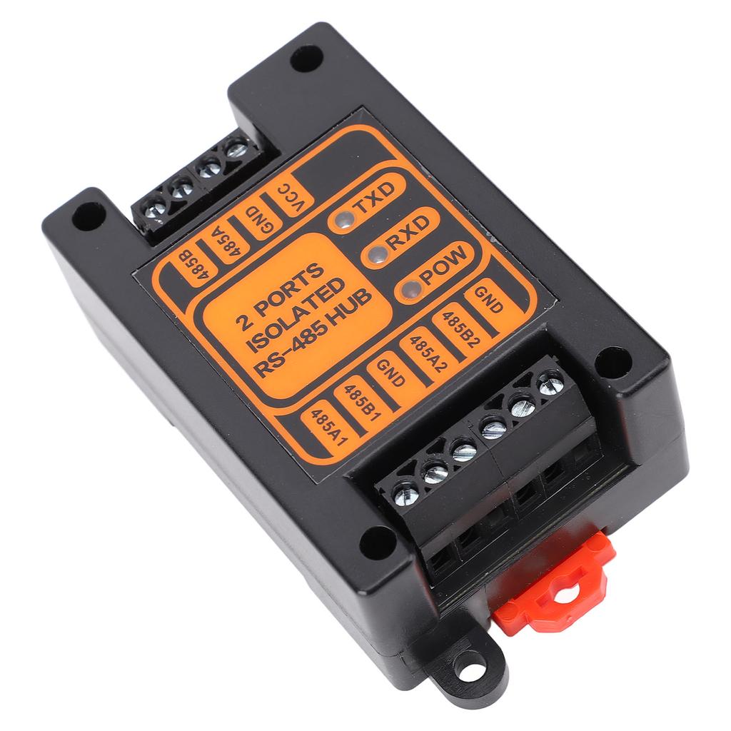 2 Ports Isolated Hub Serial Converter Automatic Isolated Hub 1 in 2 Out Industrial Isolated Hub for Outdoor Engineering Applications