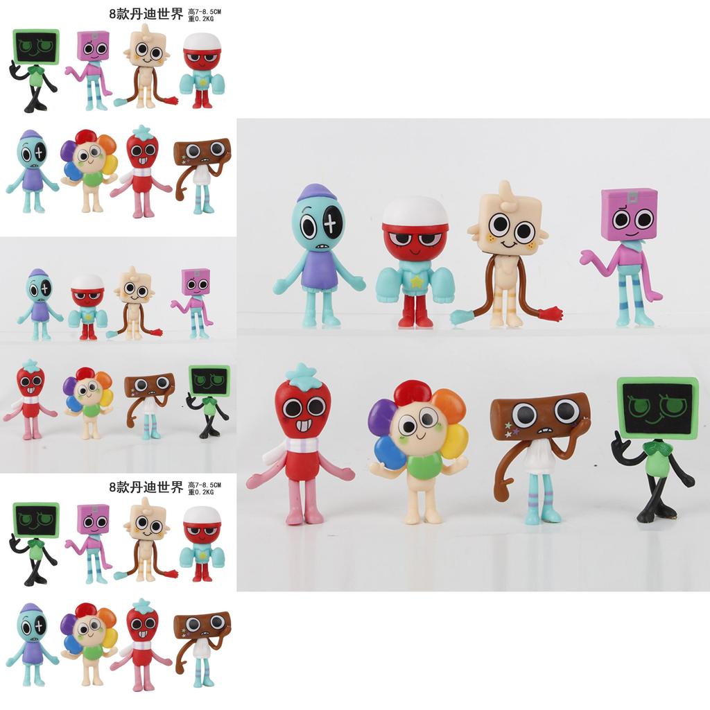 Игривый Мир Денди Ритм-Бокс 8 Штук Цветные ПВХ Фигурки Для Коллекционеров И Детей