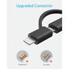 Кабель Anker PowerLine II 3-в-1 (Разъем Lightning/USB-C/Micro USB) Сертифицировано MFi Совместимо с iPhone / Android (0,9 м Черный)