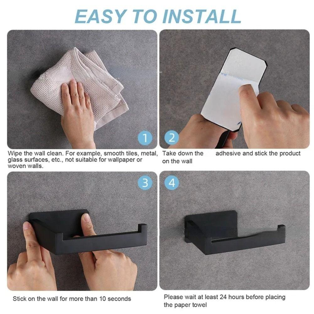 Wall Mounted Paper Roll Storage Holder 304 Stainless Steel Towel Paper Holder Kitchen