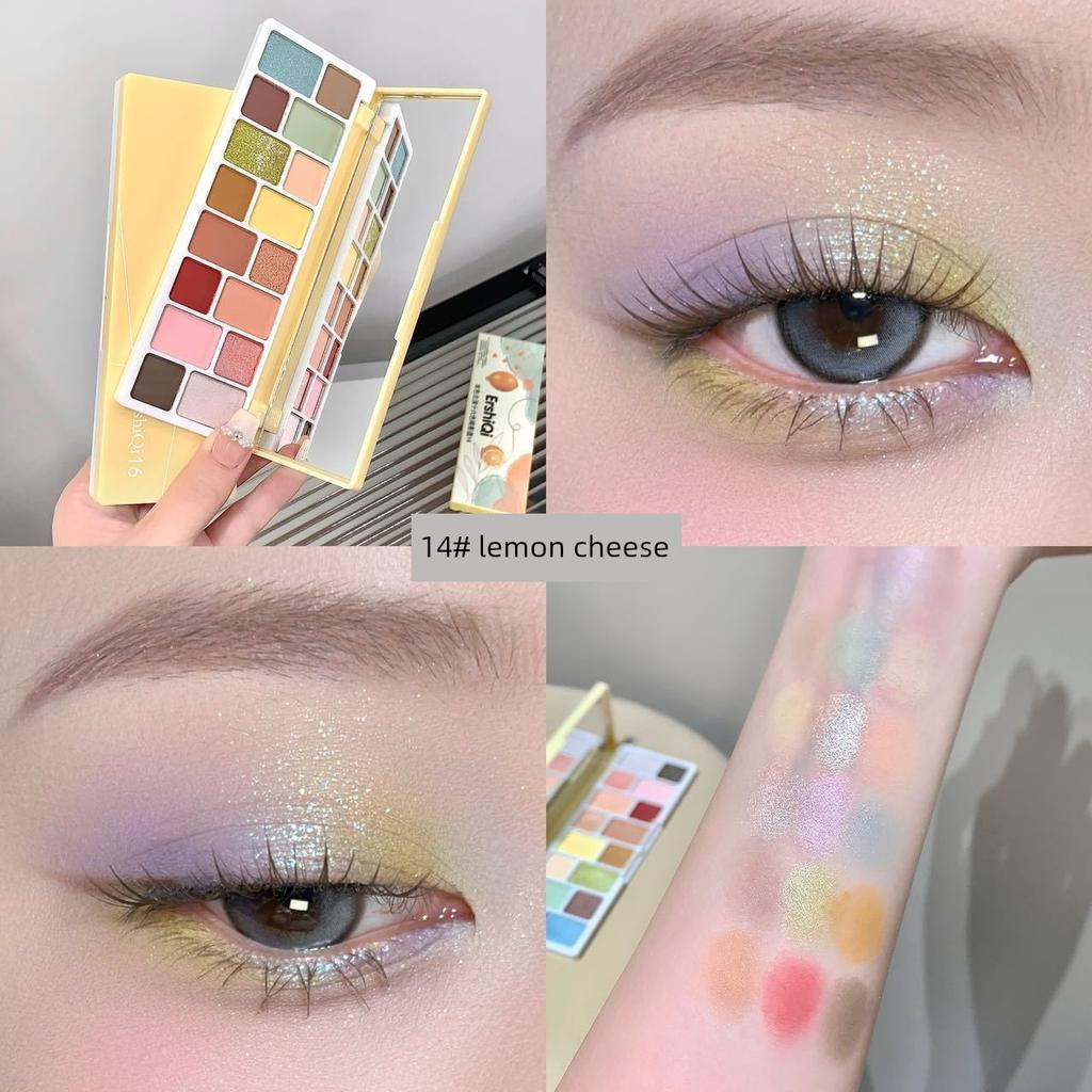 2026 New Summer Dopamine Colorful Eyeshadow Palette Multi-Color Blue-Purple Eyeshadow Macaron Makeup Artist Special Edition