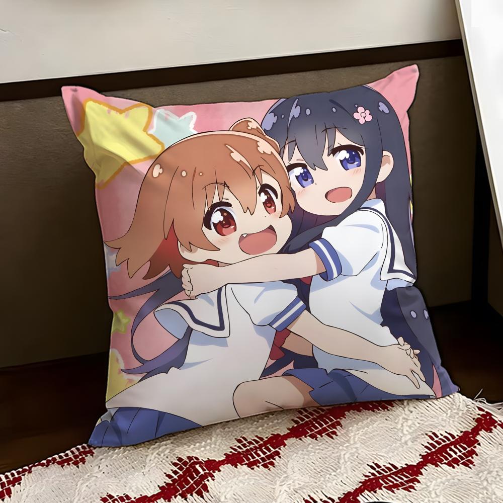 Аниме Милый WWataten Наволочка Двусторонняя Мягкая Прочная Подушка Чехол для Дома Автомобиля Многоцелевое Использование для Ежедневного Комфорта