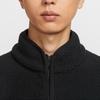 Nike Клубная повседневная модная простая флисовая куртка на молнии с длинным рукавом Мужские куртки Черный Белый FZ0889-010